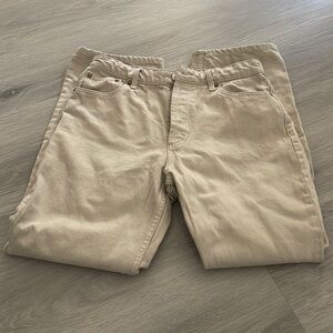 ZARA HIGH WAISTED STRAIGHT LEG JEANS